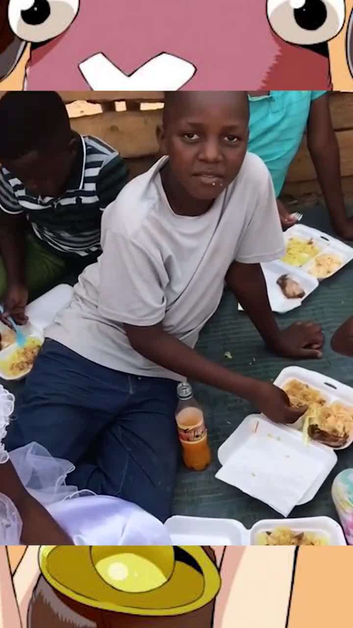 非洲人吃饭照片图片
