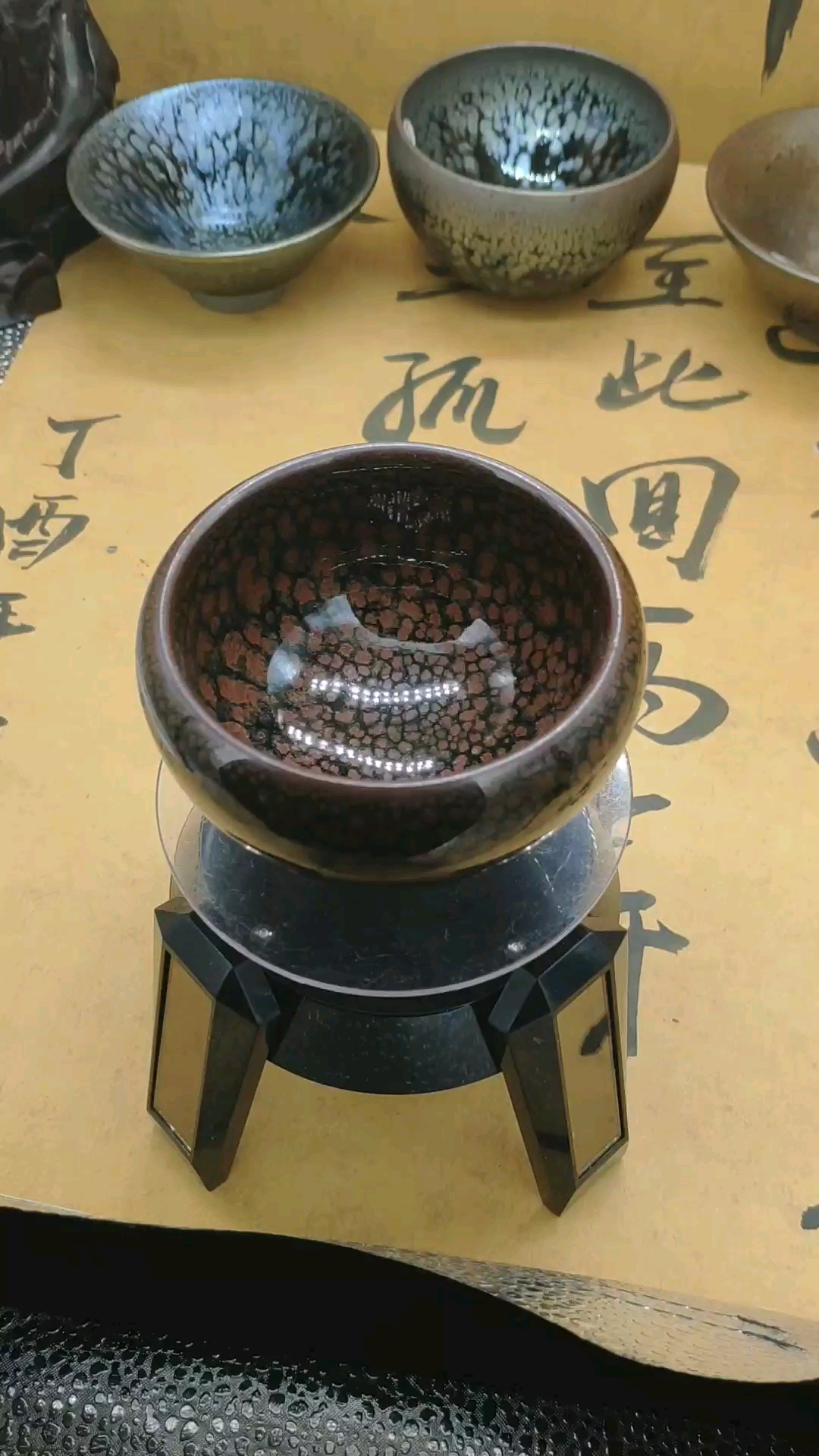 黄鹧鸪百花《大地》建盏