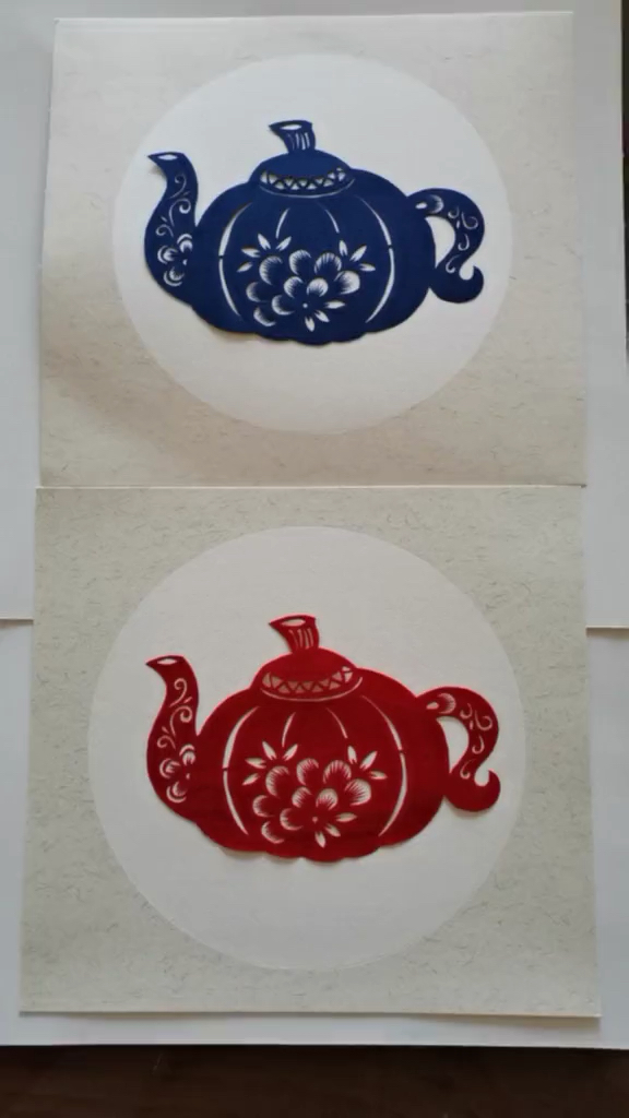 剪纸茶壶,您喜欢吗,谢谢点赞的朋友