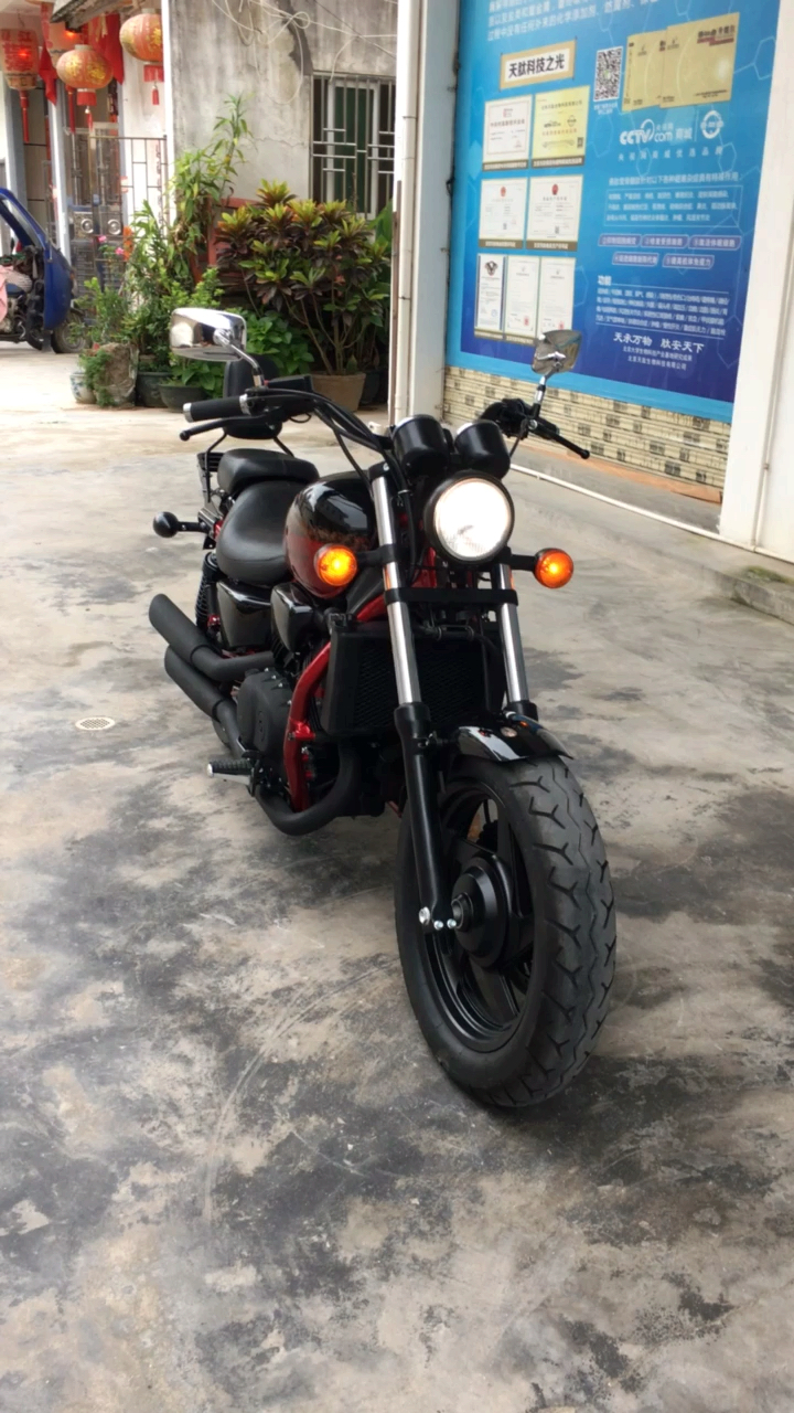 本田马格纳750 v4水冷引擎 日系太子机车-度小视