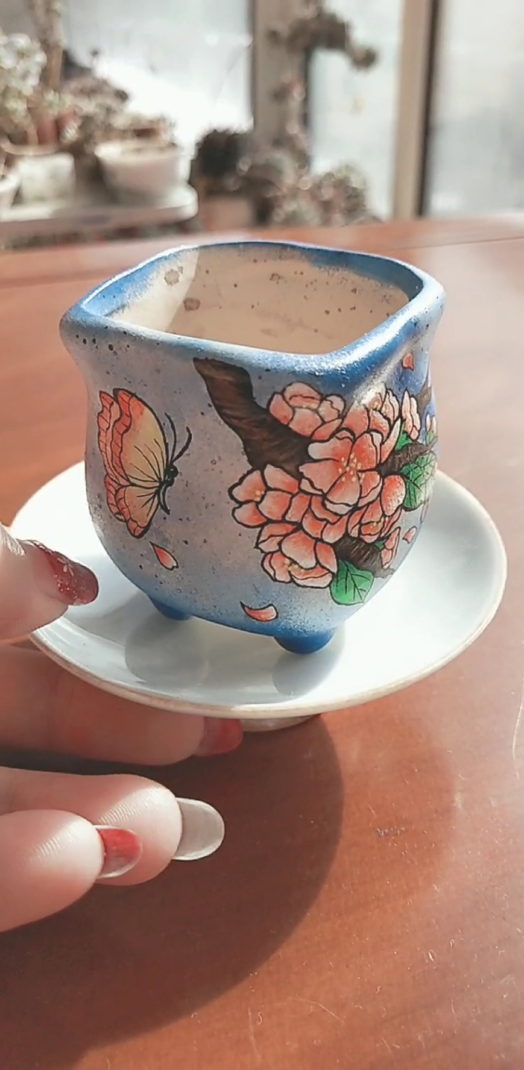 手绘花盆#丙烯颜料手绘花盆,小小哒控型盆