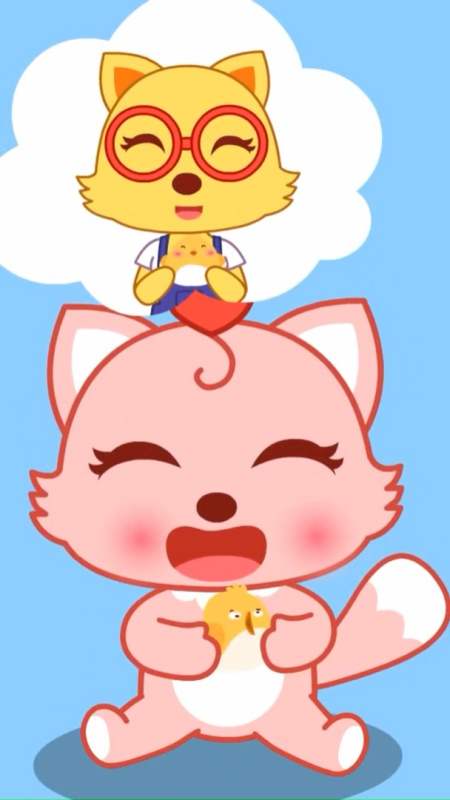 动漫#猫小美实在太暖心了,被保护的小鸟一点也不疼