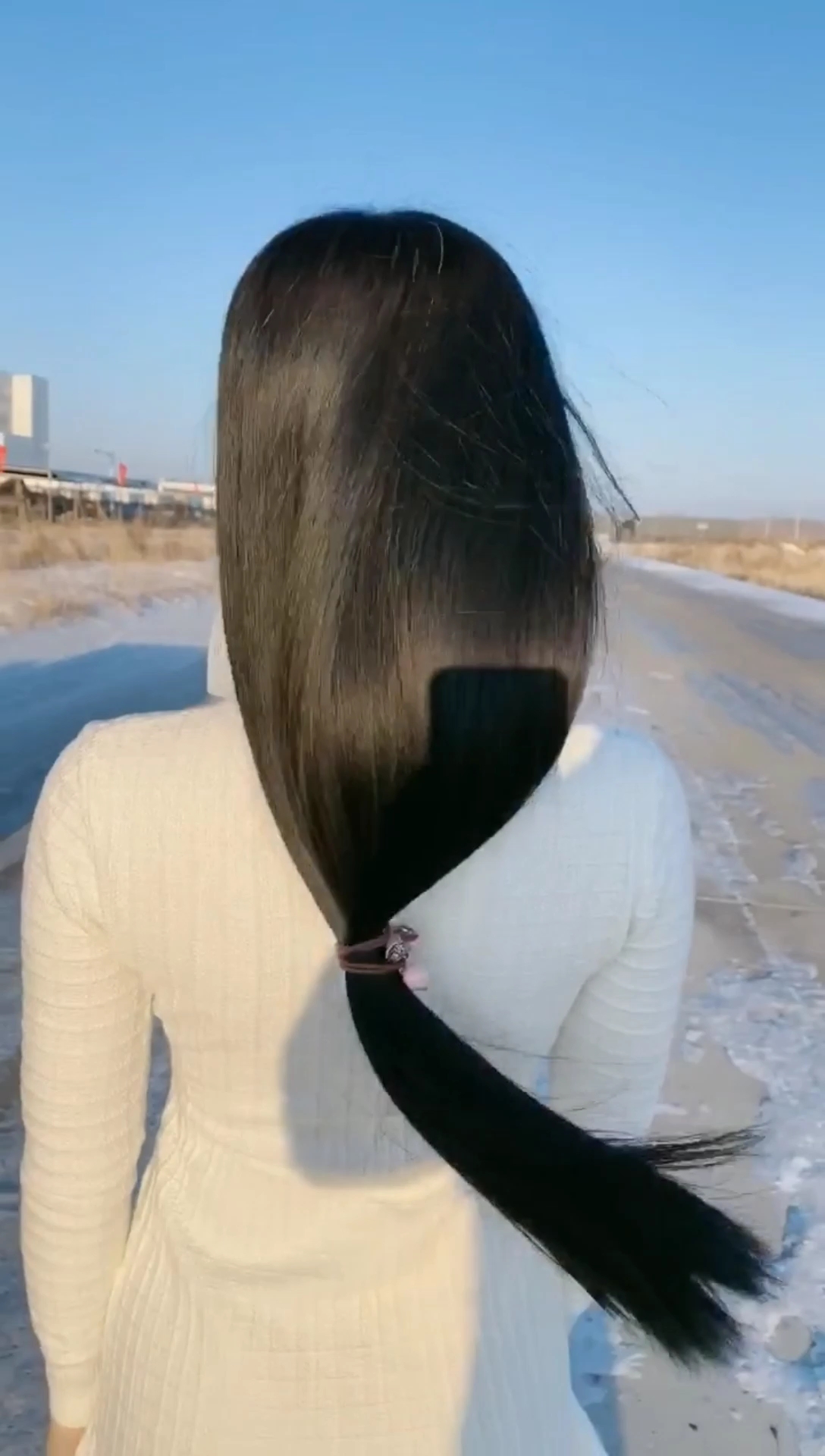 冬天的暖阳下,偶尔晒晒头发也是不错的,养了一年,不脱发不白发,把自己