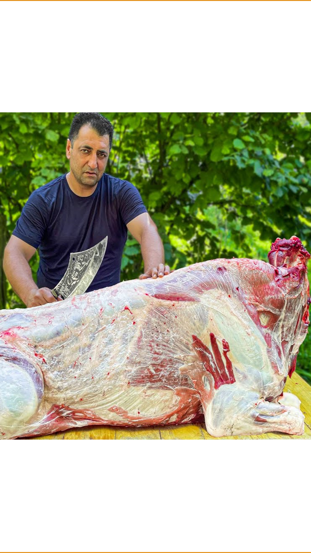 牛肉伊斯兰宰牲节阿塞拜疆土豪杀牛给全村分牛肉01