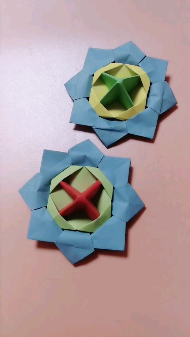 折纸陀螺,孩子们的玩具自己动手做