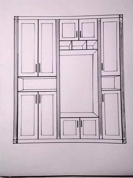 手绘一点透视玄关鞋柜内部结构设计及画法技巧 -全民小视频