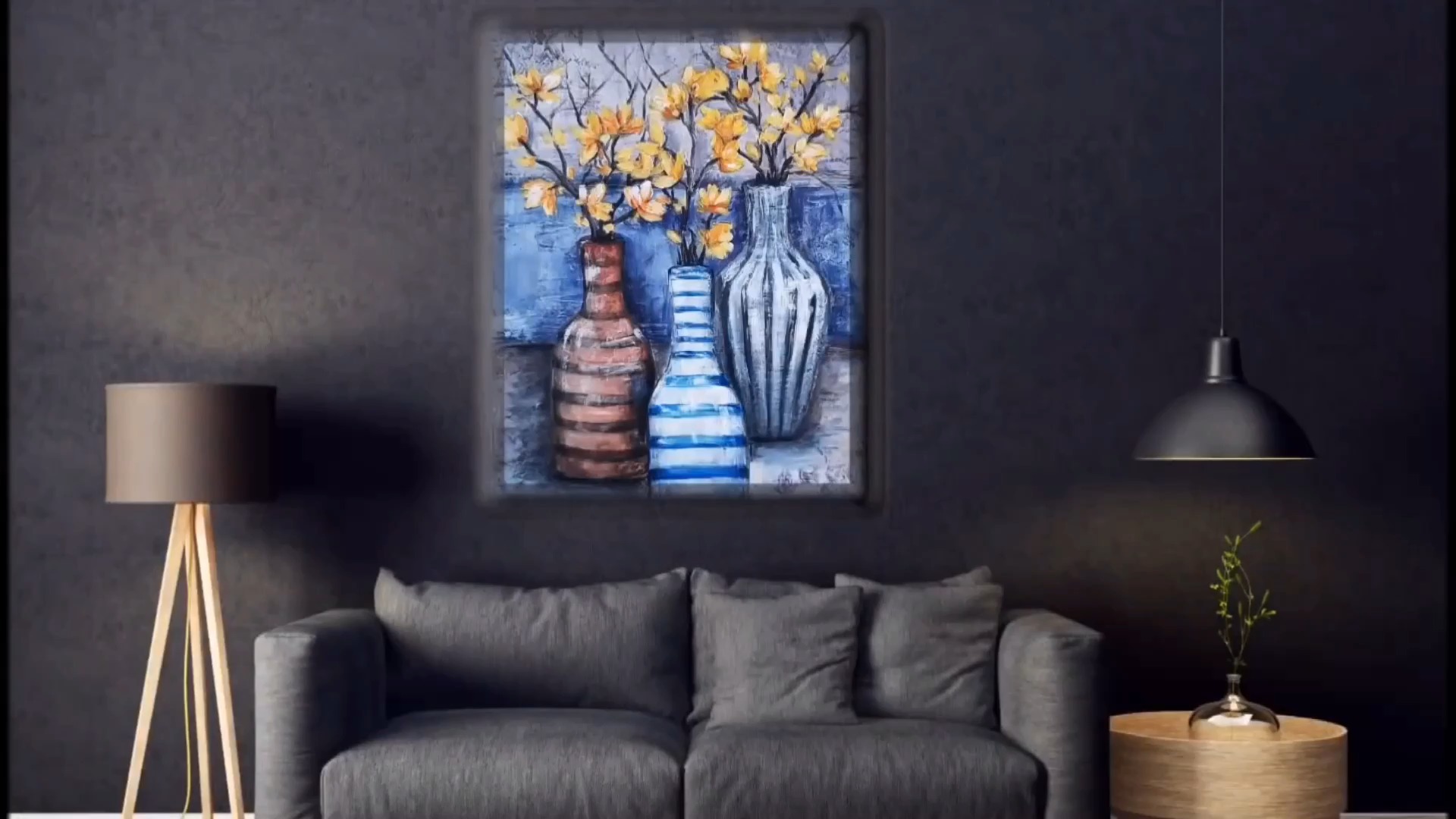 丙烯画##背景墙  #创意美术  #丙烯画 用丙烯颜料绘制出的背景墙,既