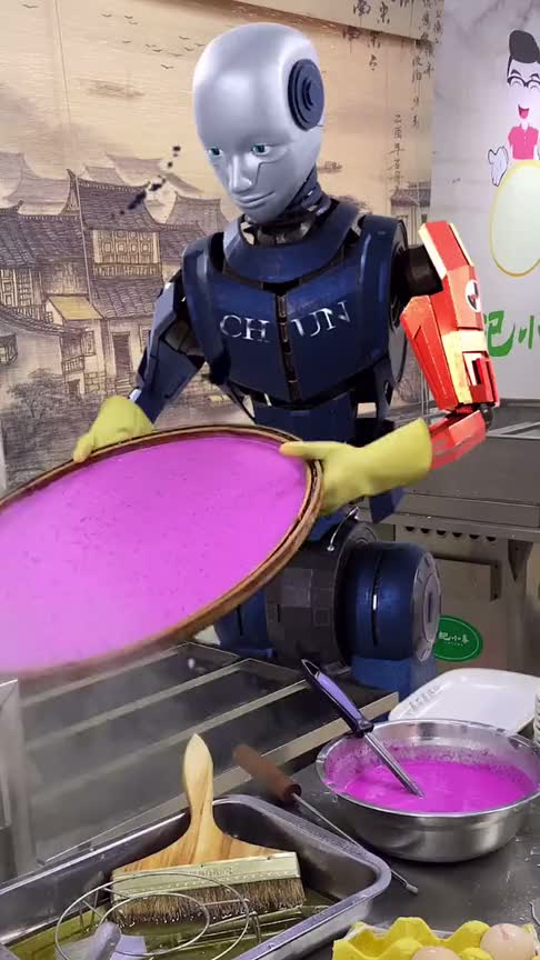 机器人做肠粉,可以全年无休