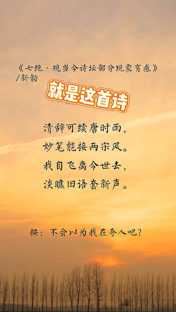 诗词#等我死了再评价,那我没办法反驳,我活着的时候你最好让一让#甫