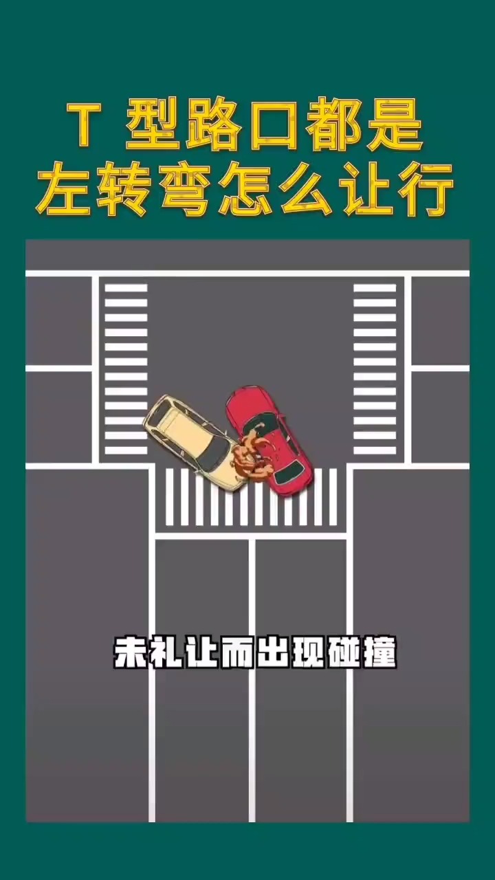 t型路口都是左转弯怎么让行