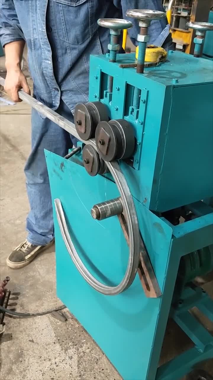 扁管滚圆加工,机器效率高一次成型,这操作工人都看呆了!