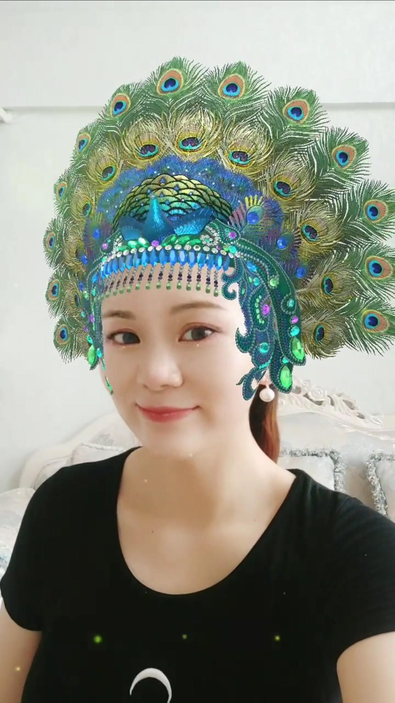 孔雀头冠真漂亮