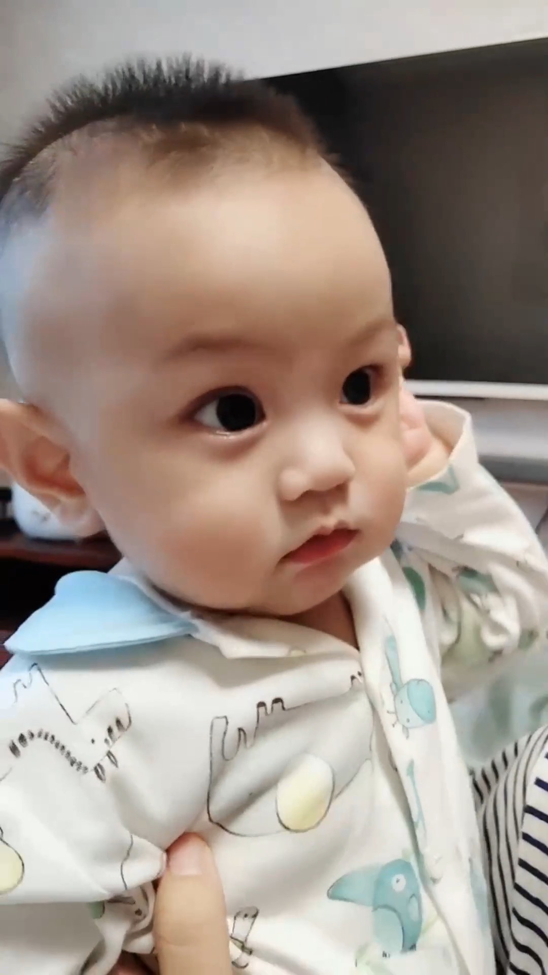 娱乐#这个小宝宝火了,圆溜溜的大眼睛,可爱到极点了