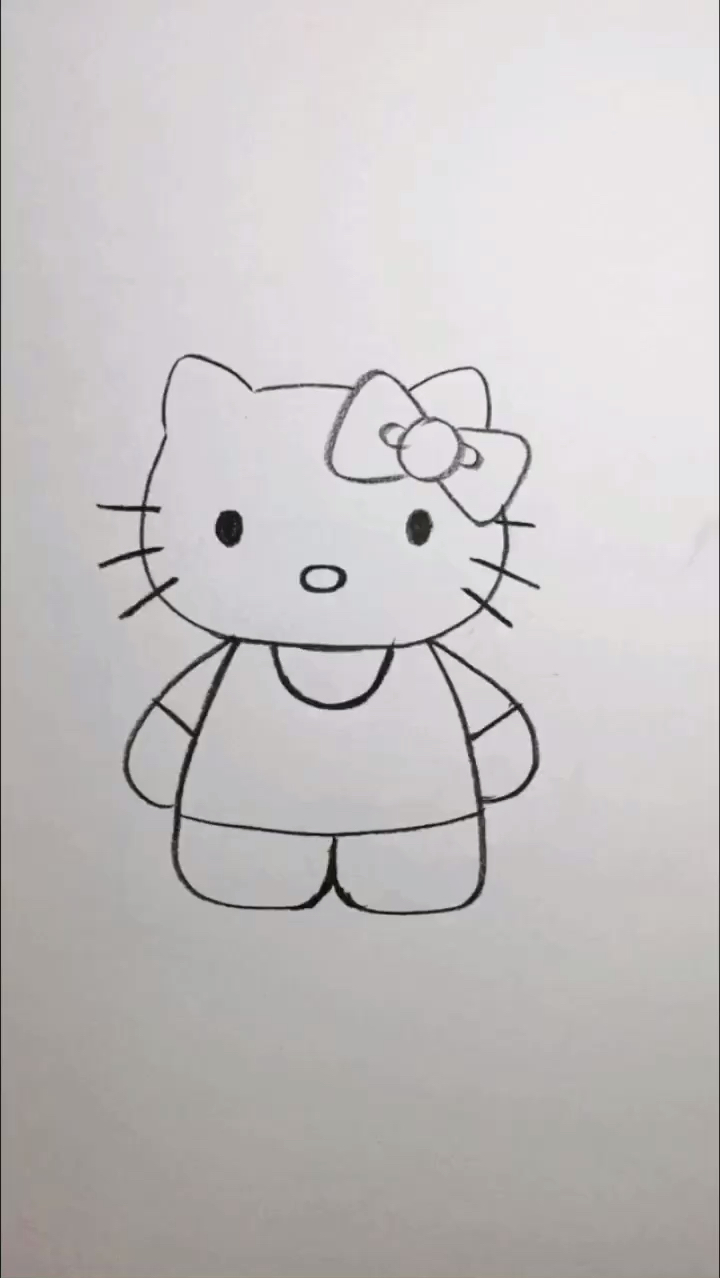 kt猫的画法图片