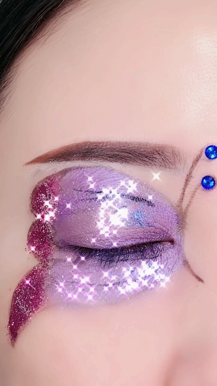 我要上热门#紫色眼妆