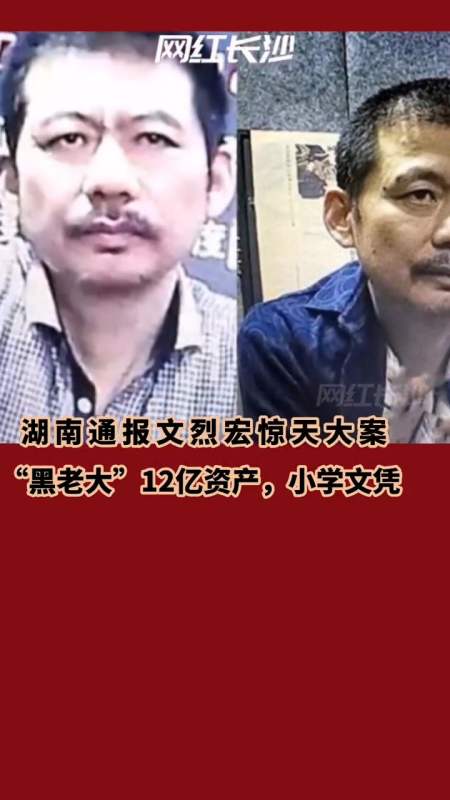 湖南通报文烈宏案详情,其犯领导黑社会性质组织罪,开设赌场罪等判无期