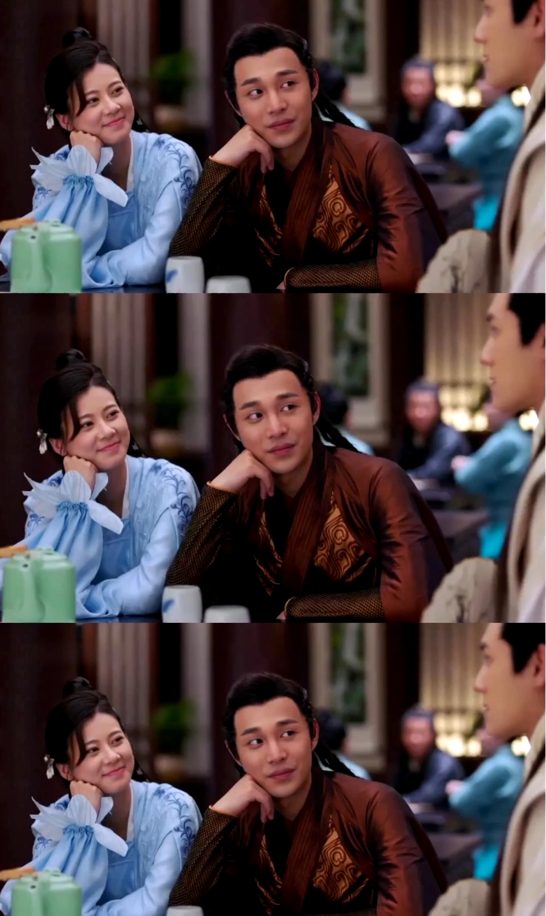 袁昊秦尚城#岛主夫妇同款吃瓜姿势