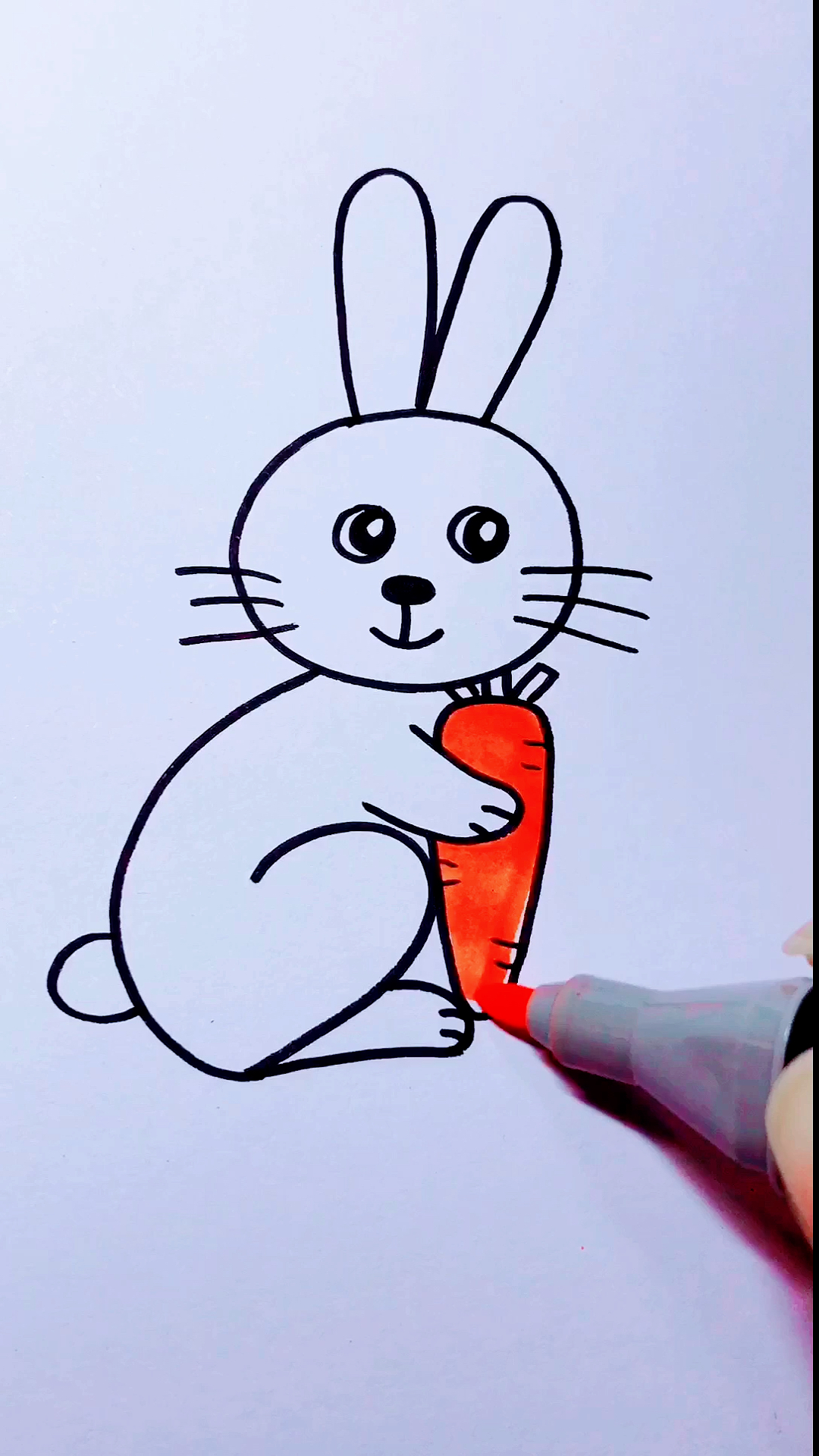 画画原来如此简单#数字0123画小兔子-度小视