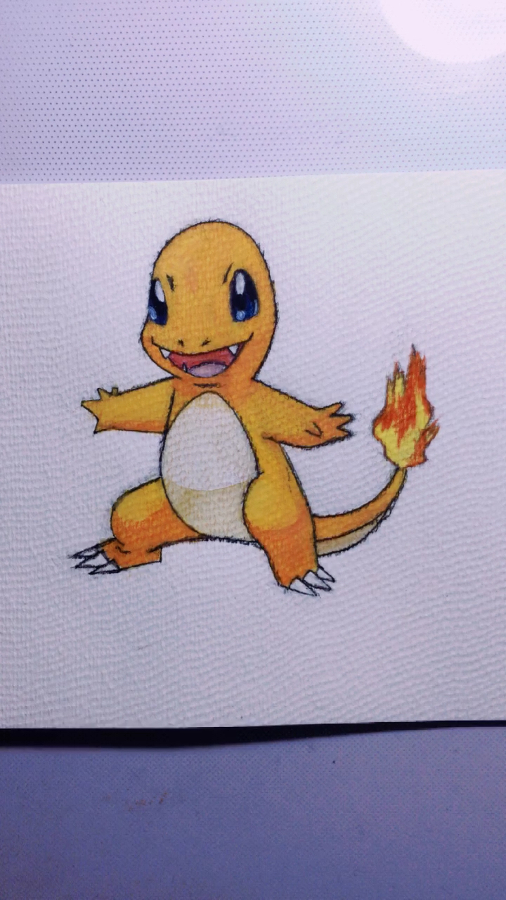 小火龙,手绘神奇宝贝图鉴,喜欢吗?