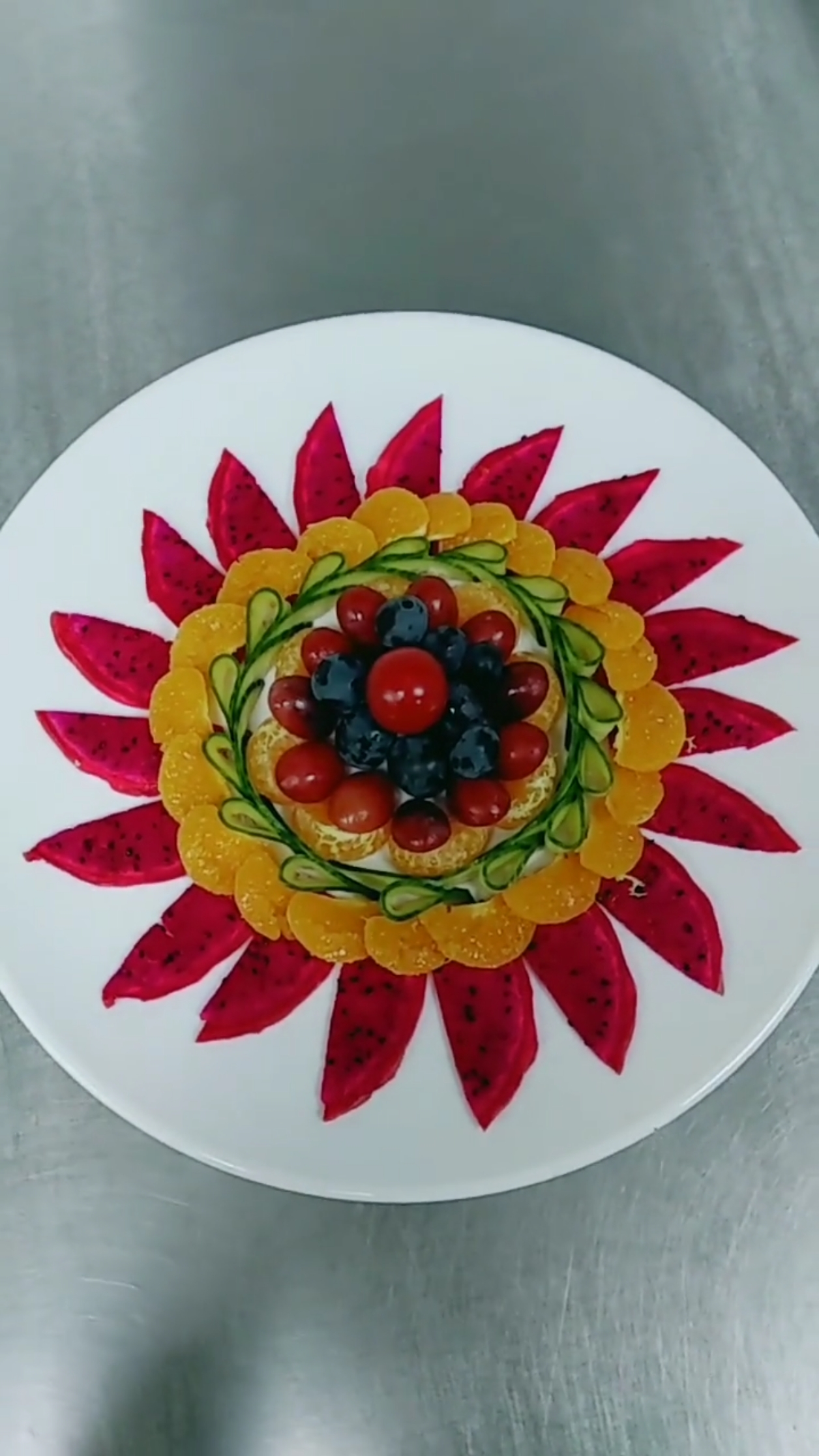 生活小妙招#最美的火龙果果盘