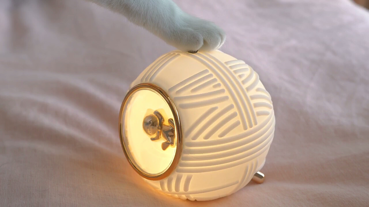 精美礼品#猫线球音乐灯