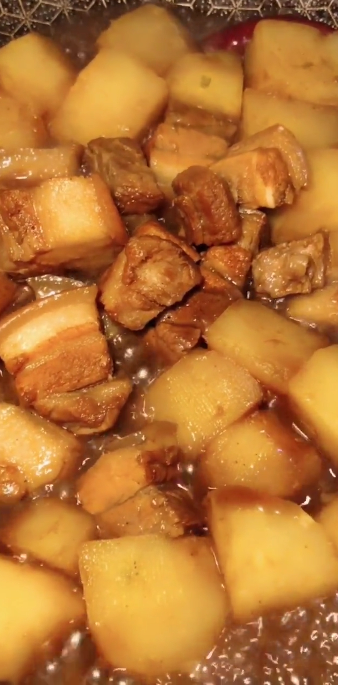 美食#五花肉炖土豆太好吃了