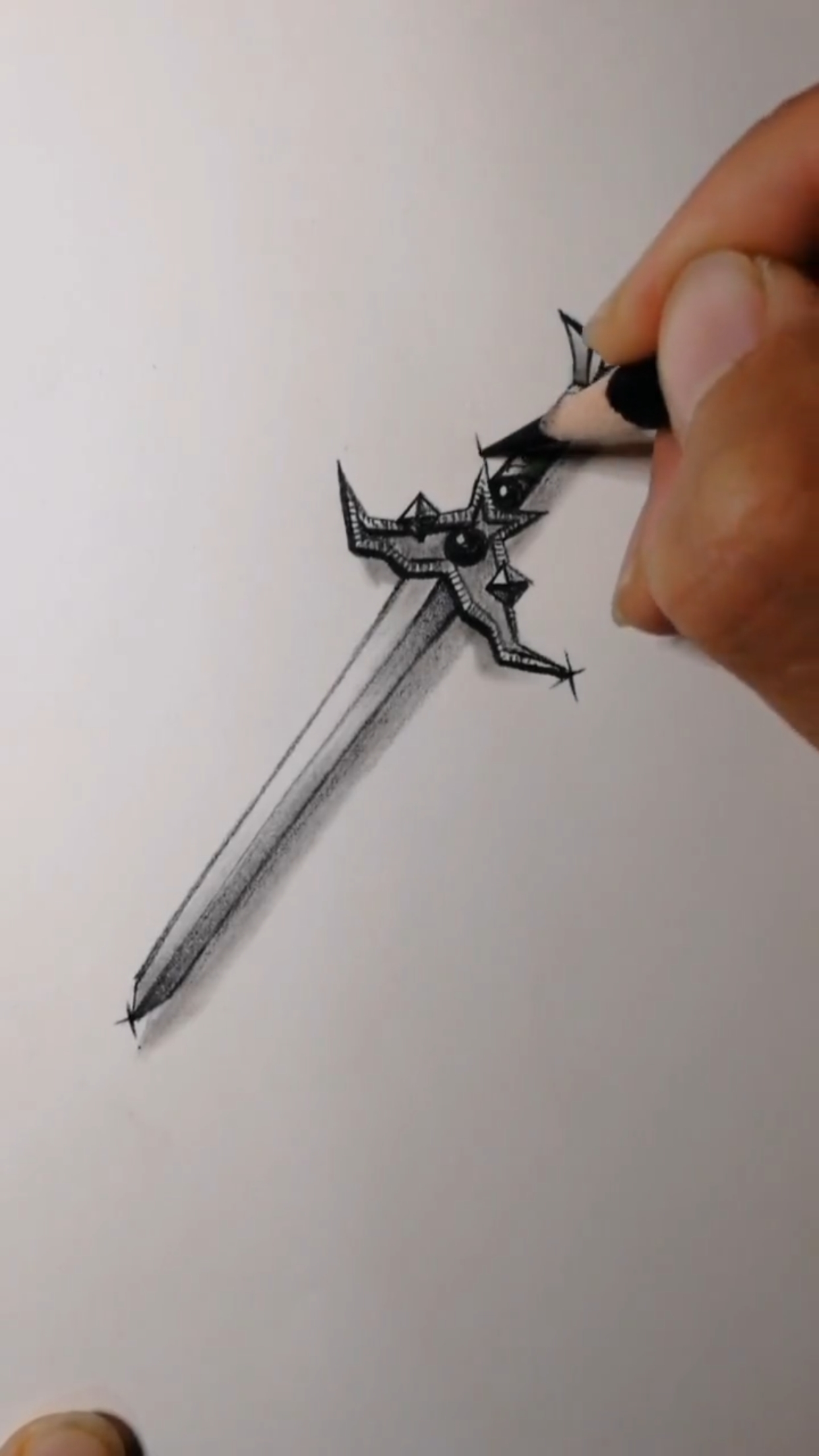 宝剑画法复杂图片