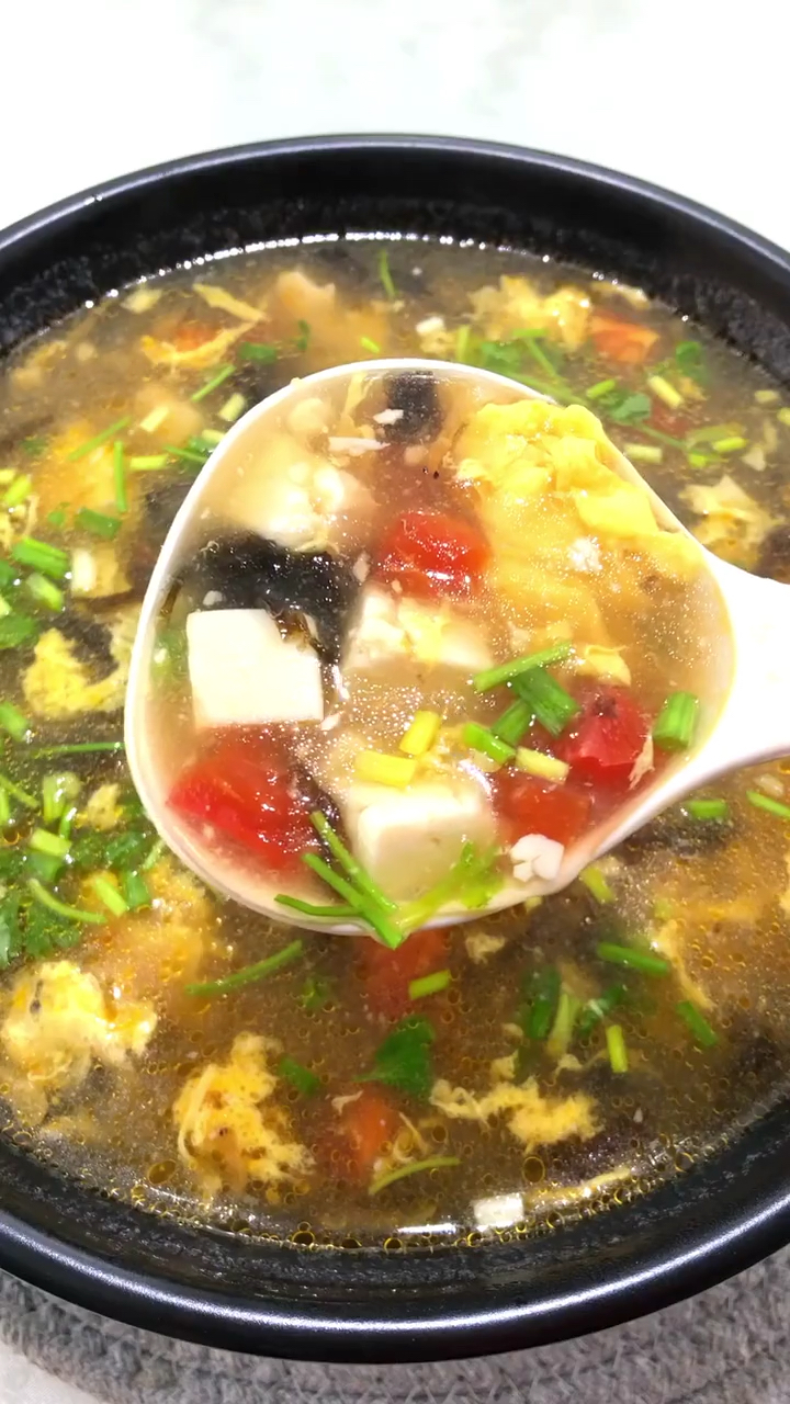 番茄豆腐蛋花汤