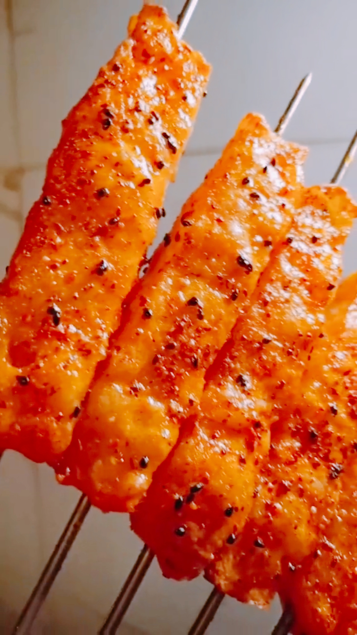 #万物皆可烧烤#自制虾滑/烤