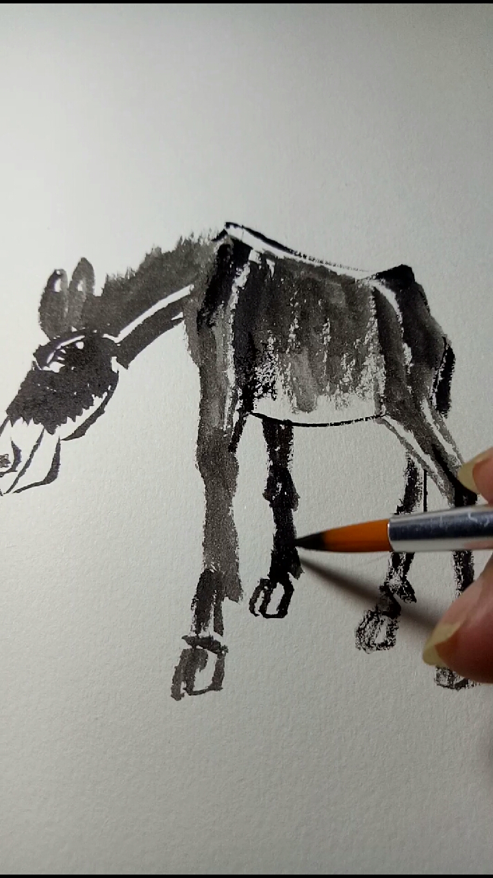 寻找最牛手艺人#小毛驴画法教程