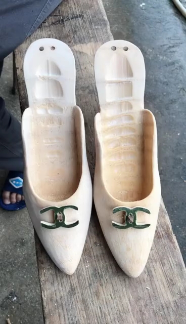 爷爷做的竹鞋,美哒哒