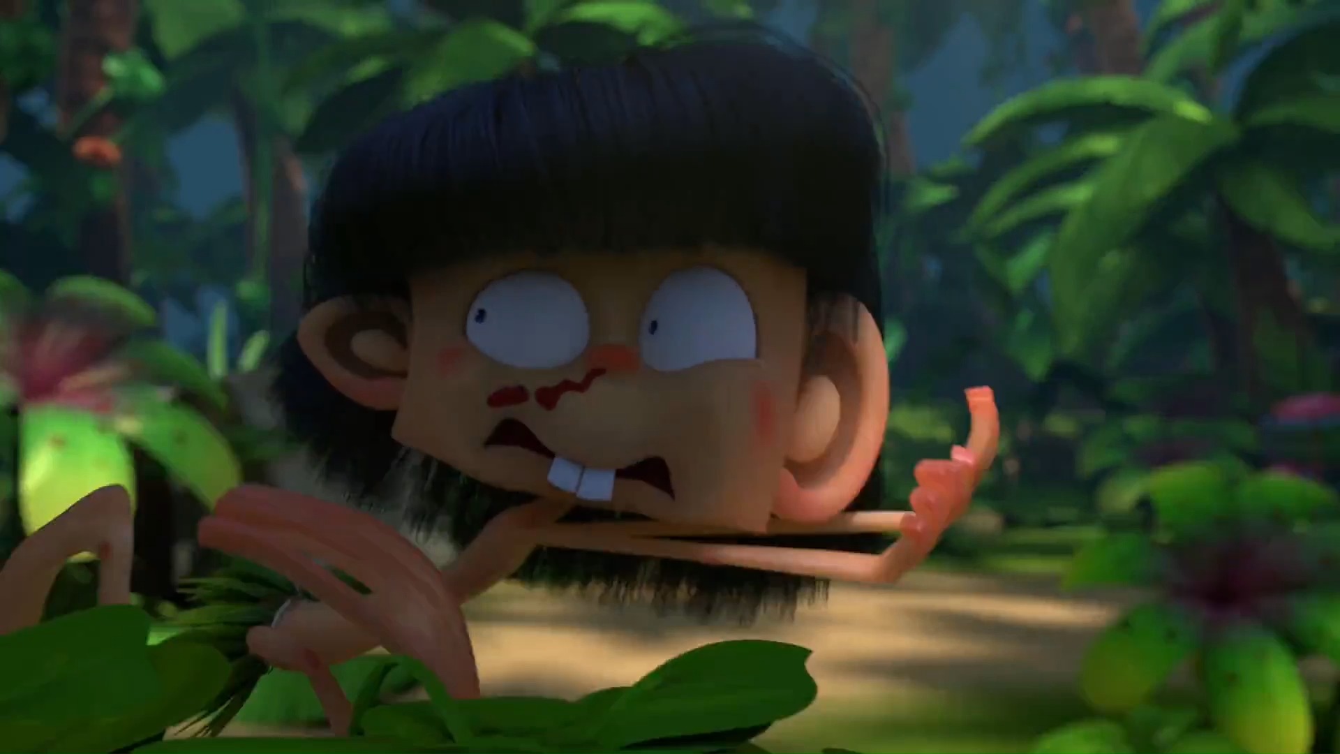 动漫小野人疯狂破坏企鹅的冰箱企鹅气的眼睛直流血小野人疯了吗