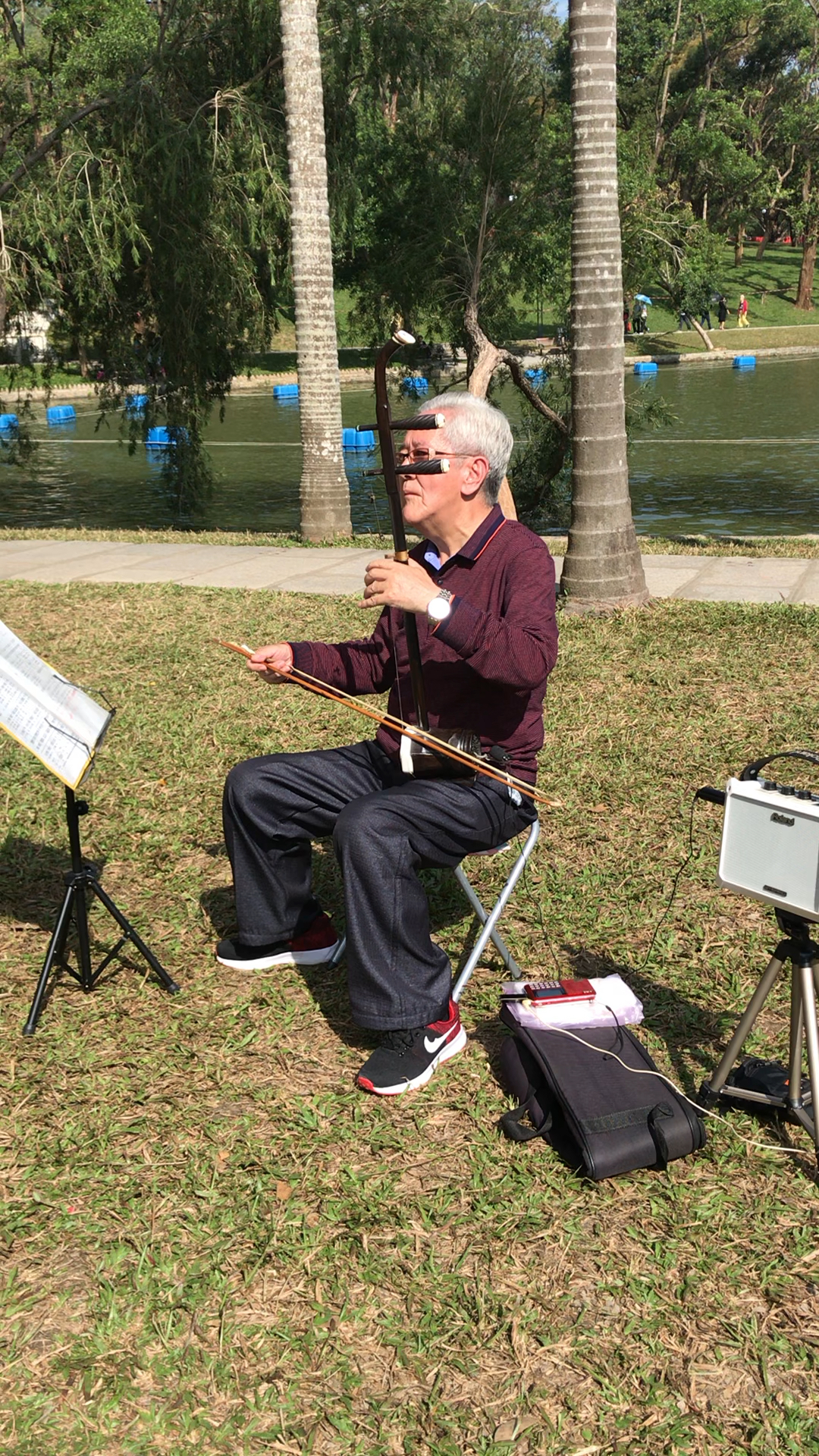 新年新气象#这才是公园高手,二胡拉的太有才了