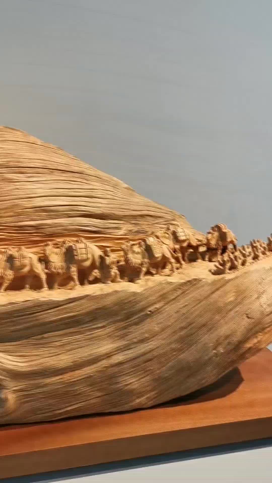 丝绸之路木雕作品图片