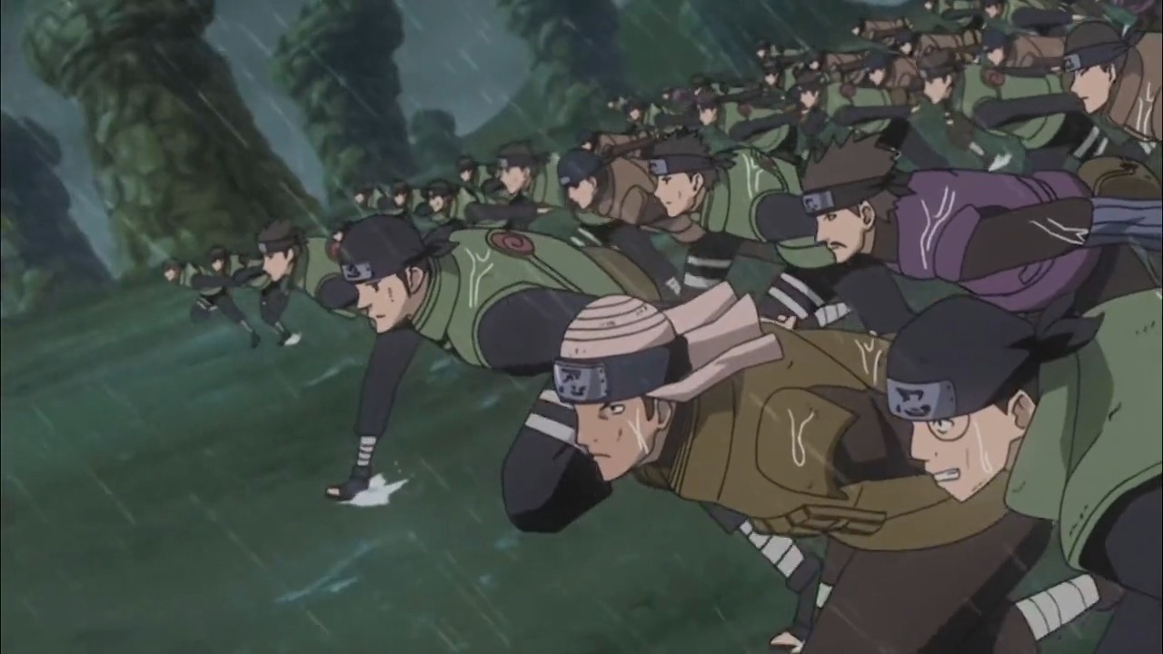 鸣人的身后,是整个忍者联军!