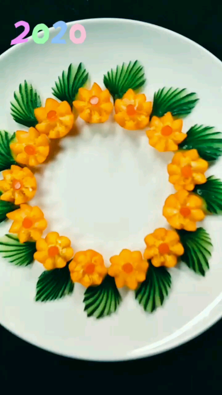 果蔬创意盘饰围边