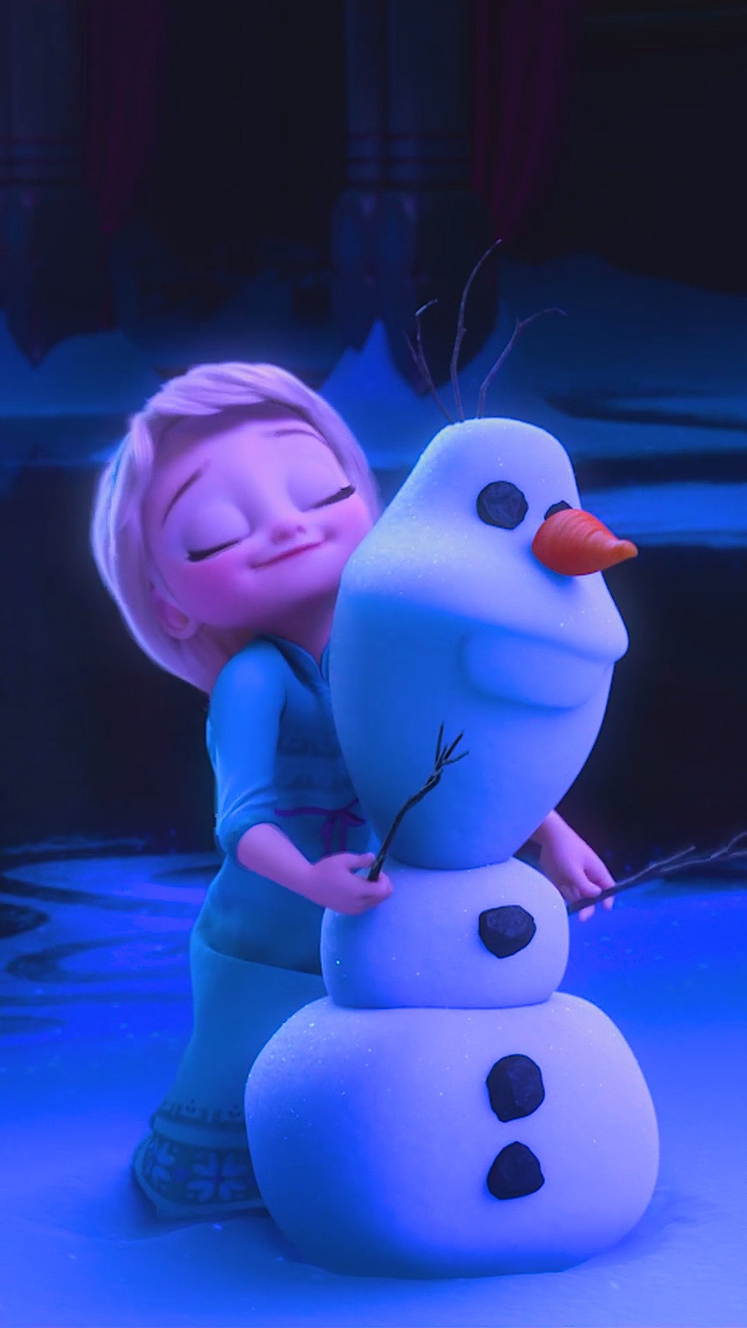 动态壁纸#艾莎,我好想再跟你堆雪人啊