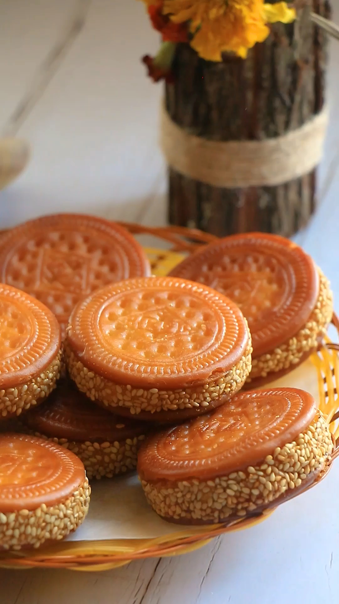 金钱南瓜饼,可以吃的金钱