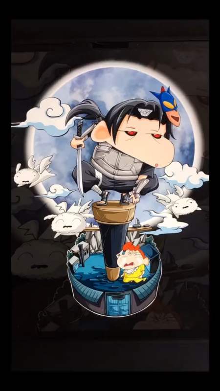 动漫##蜡笔小新##火影忍者#另一种风格的小新,你们喜欢吗?