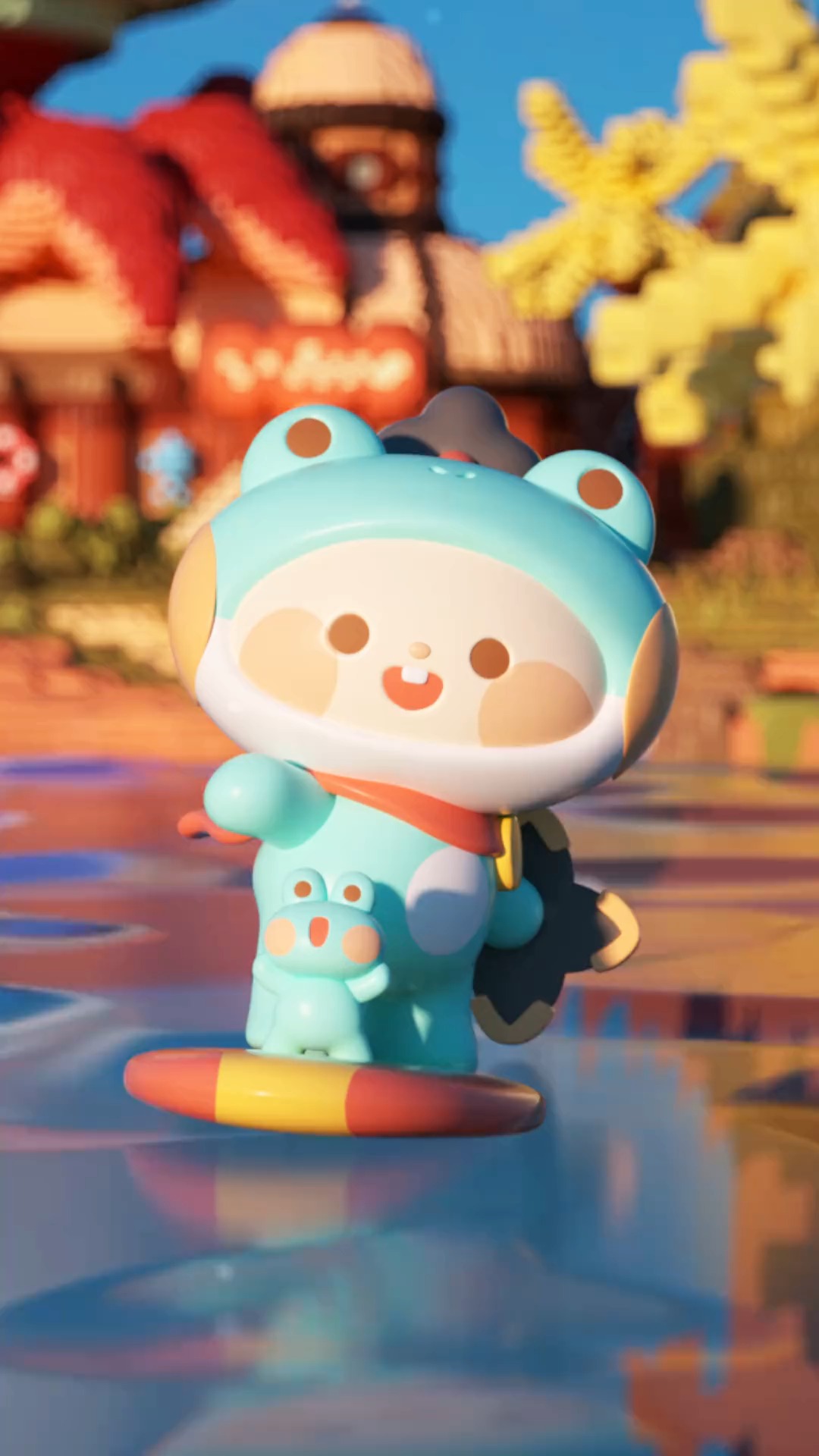 迷你世界#夏天就要到啦!来和蛙太郎一起乘风破浪