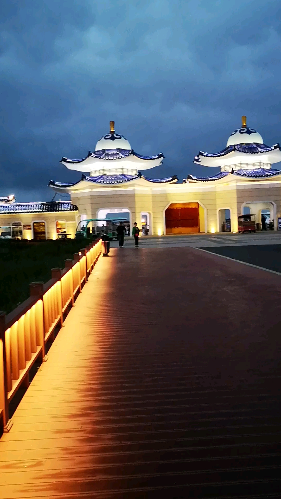 美丽大草原的夜景图片