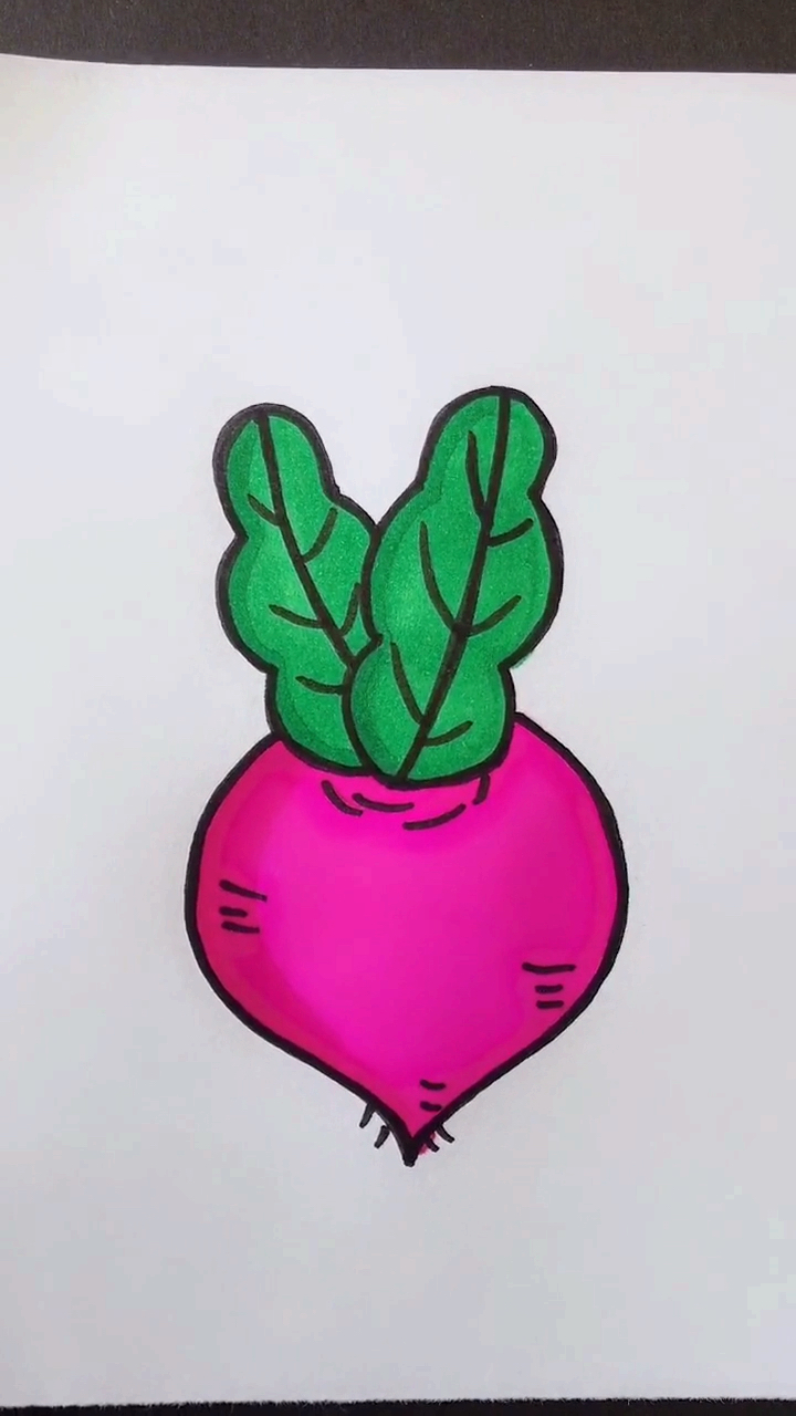 画画原来如此简单#红萝卜