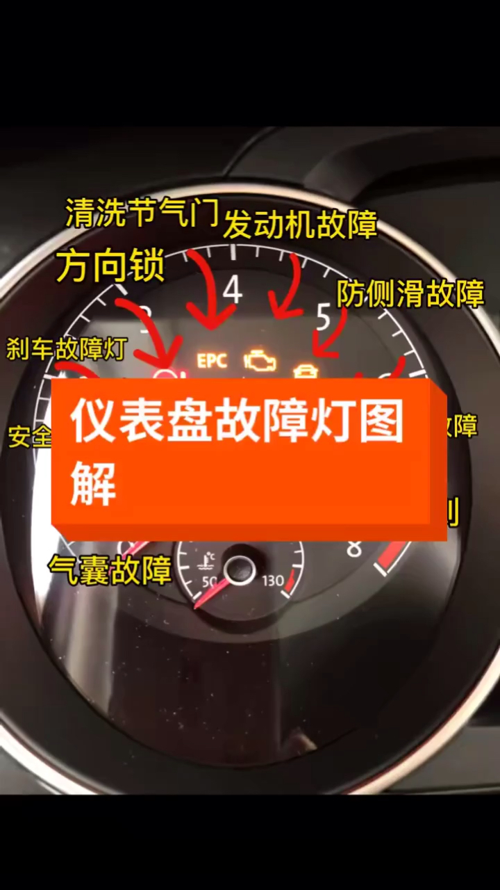 汽车那些事#汽车仪表盘故障灯多了解一些