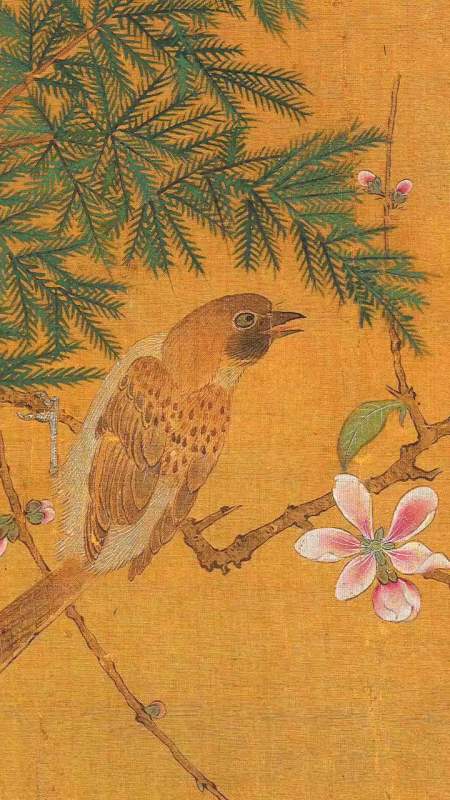 宋徽宗花鸟图天下一人四字合体花押 年少时皇家审美-全民小视频