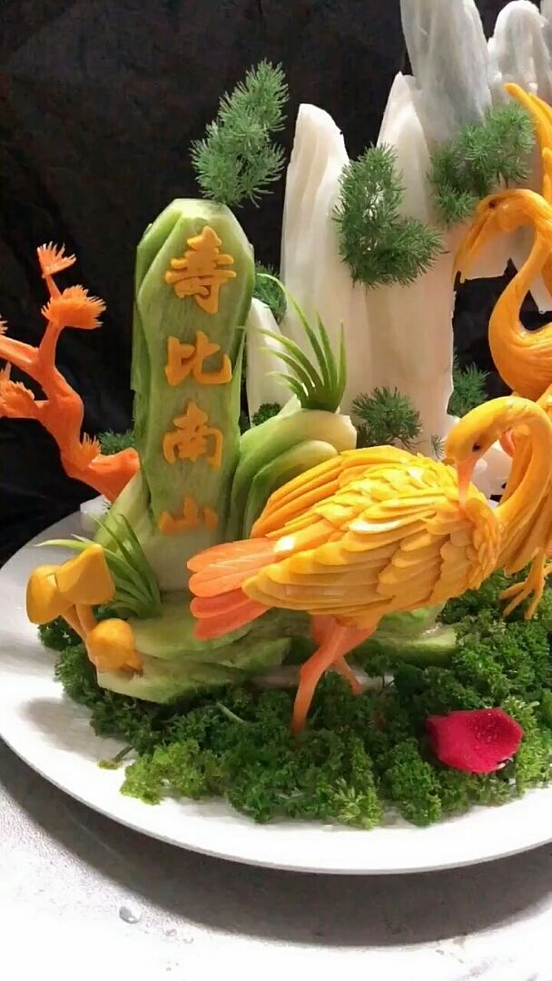 好美的果蔬雕刻