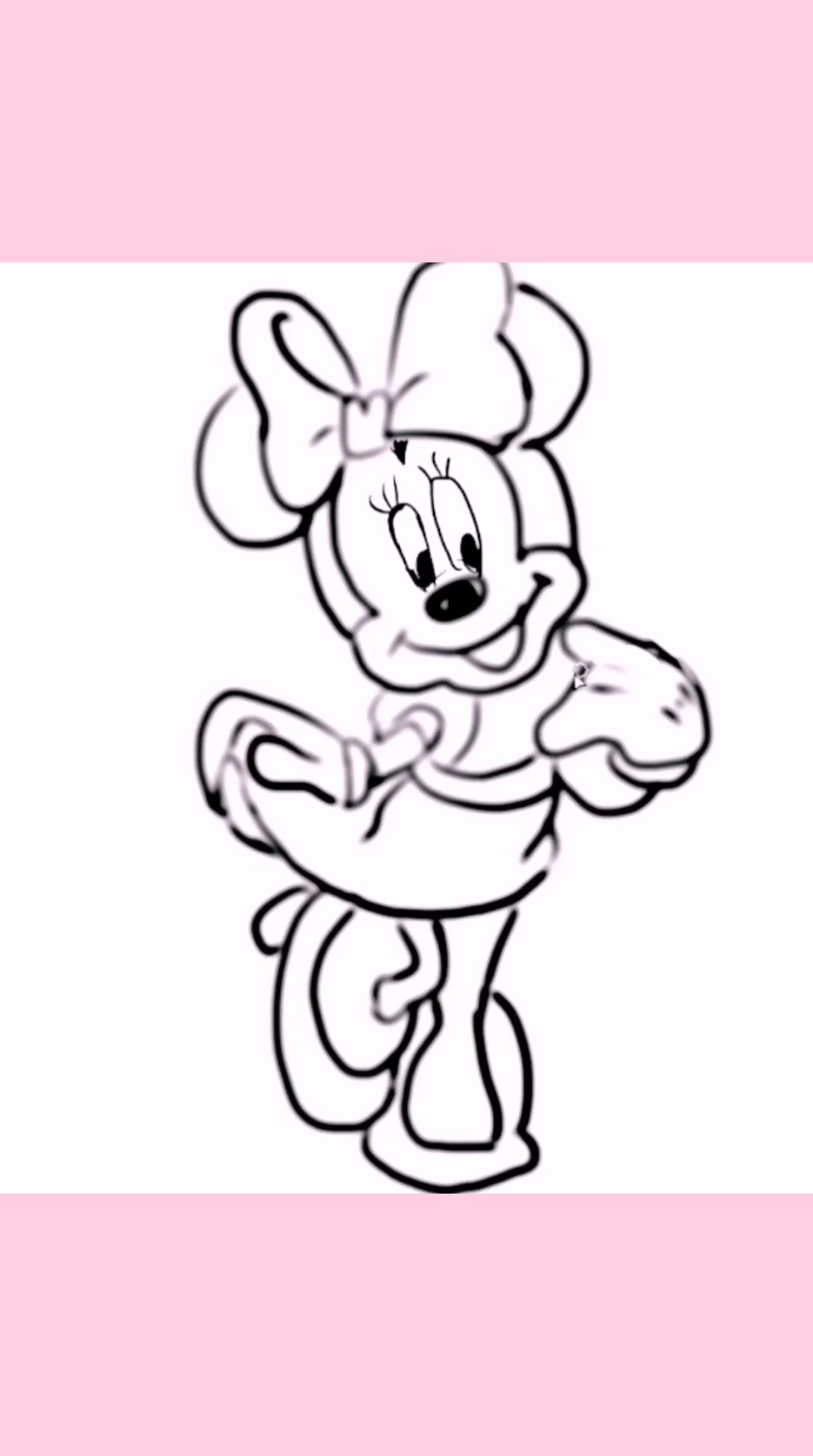 画画原来如此简单#米妮米妮,可爱的米妮.