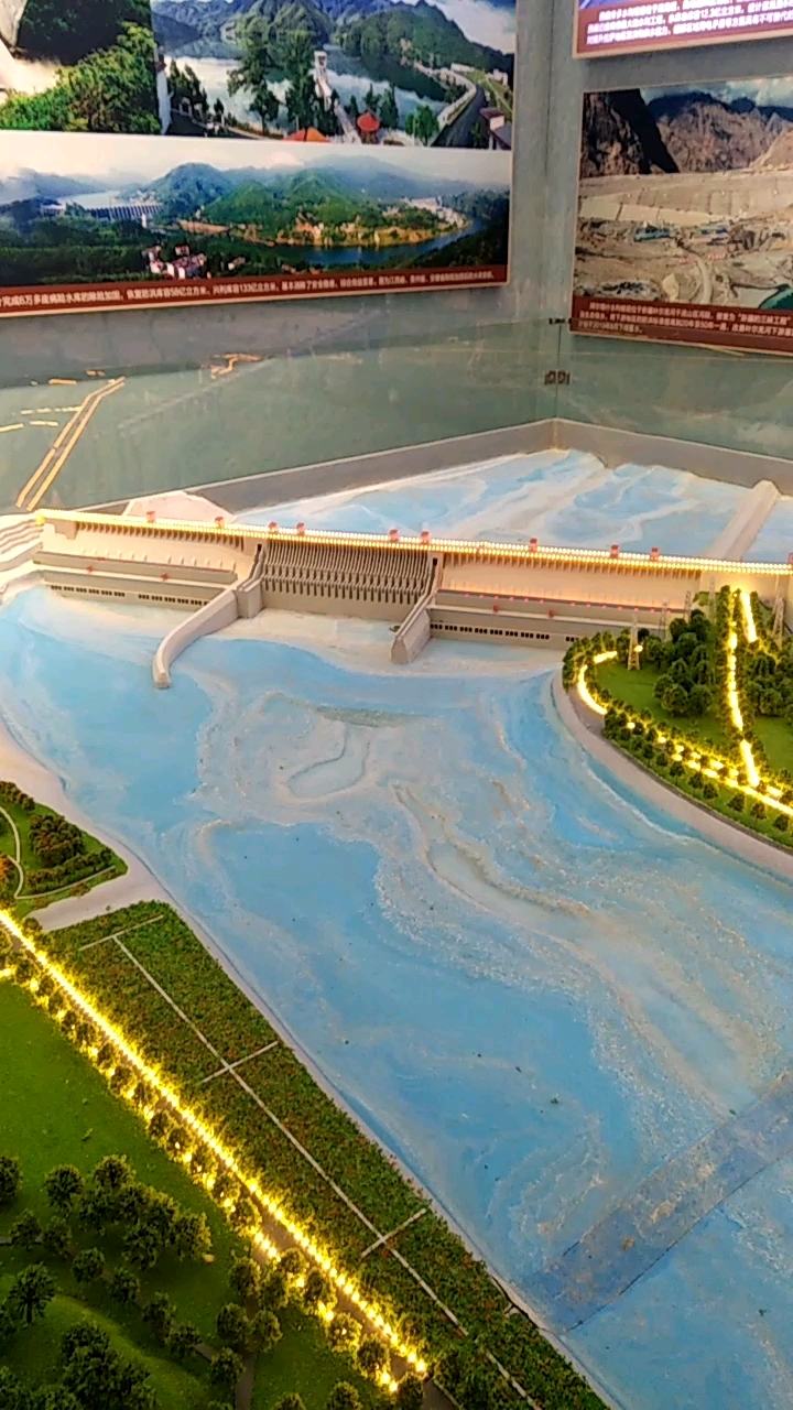 峡江水电站模型图片