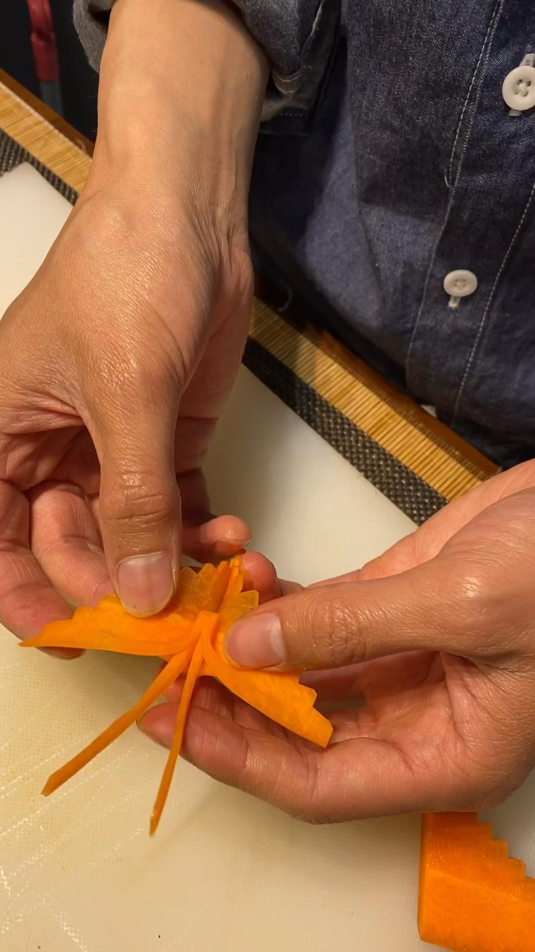 我要上热门#教你红萝卜切蝴蝶,特别好看