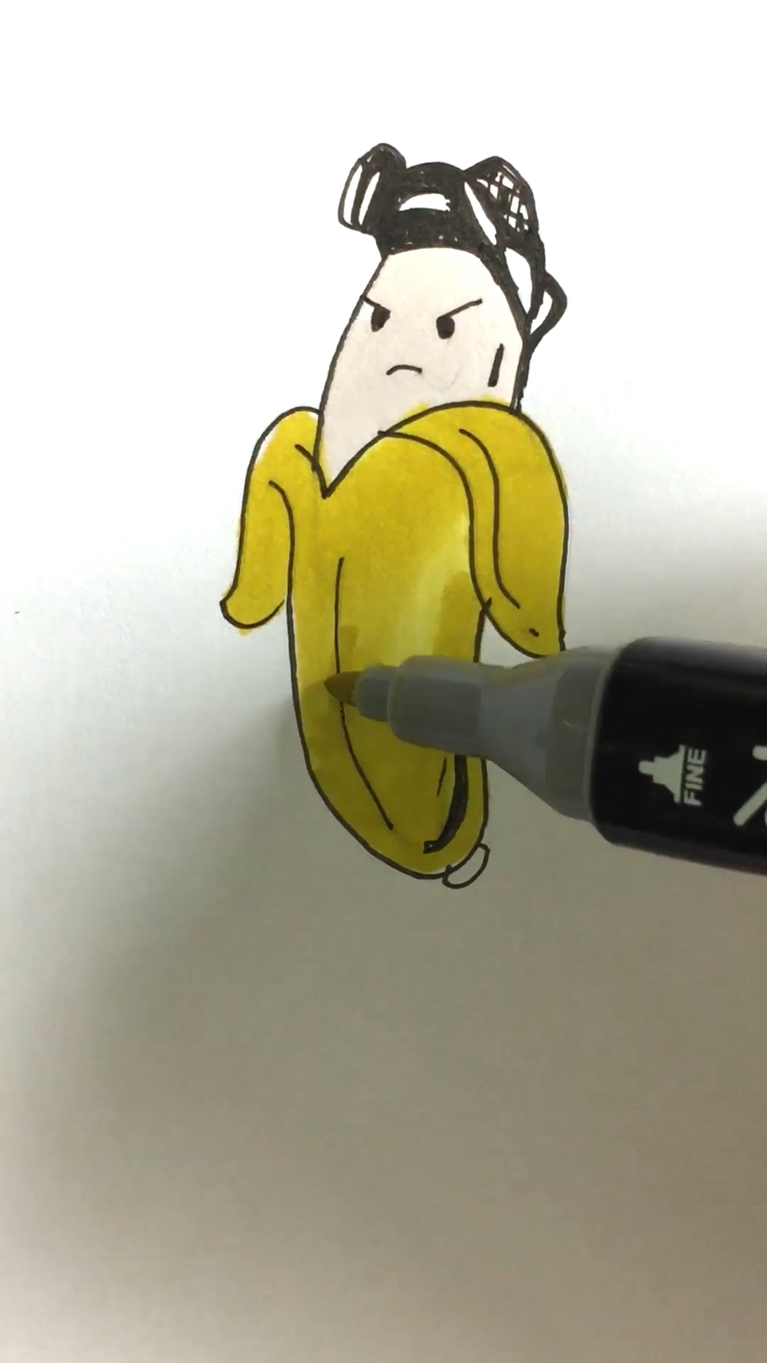 香蕉君绘画图片图片