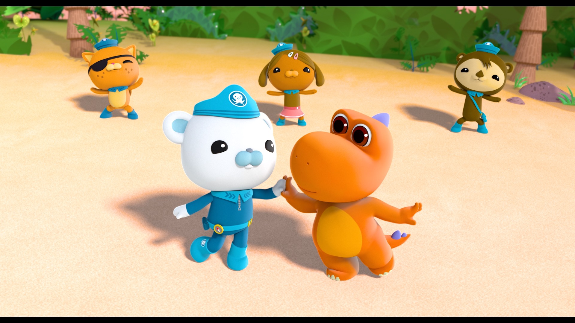 海底小纵队#巴克队长跳舞,海底小纵队队员们一起表演